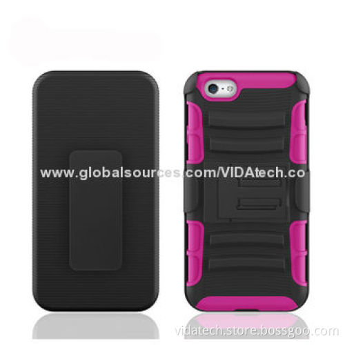 Combo Holster/2-in-1 Silicone and PC Case for iPhone 6, Manufacturer